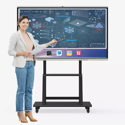 CE ROHS FCC HDMI Tampilan Layar Interaktif Panel Datar Elektronik