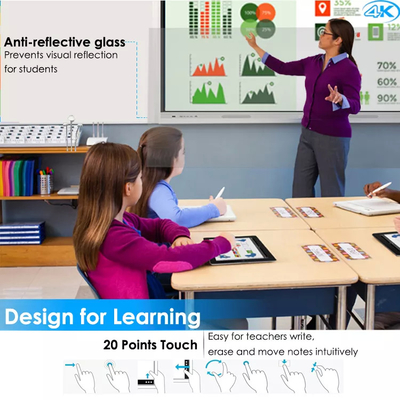 85 Inch Multi Touch Screen Smart Interactive Whiteboard