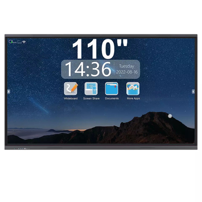 110inch All In One Smart Board Panel Datar Interaktif Untuk Mengajar